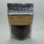 Bladderwrack Seaweed package front, dried Fucus vesiculosus hand packed at Mayim Farm in Opp, Alabama