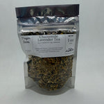Chamomile Lavender Tea bag front, loose chamomile and lavender blended by hand in Opp, Alabama