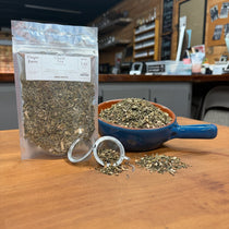 Chest Tea loose leaf blend, hand-blended at Mayim Farm in Opp, Alabama