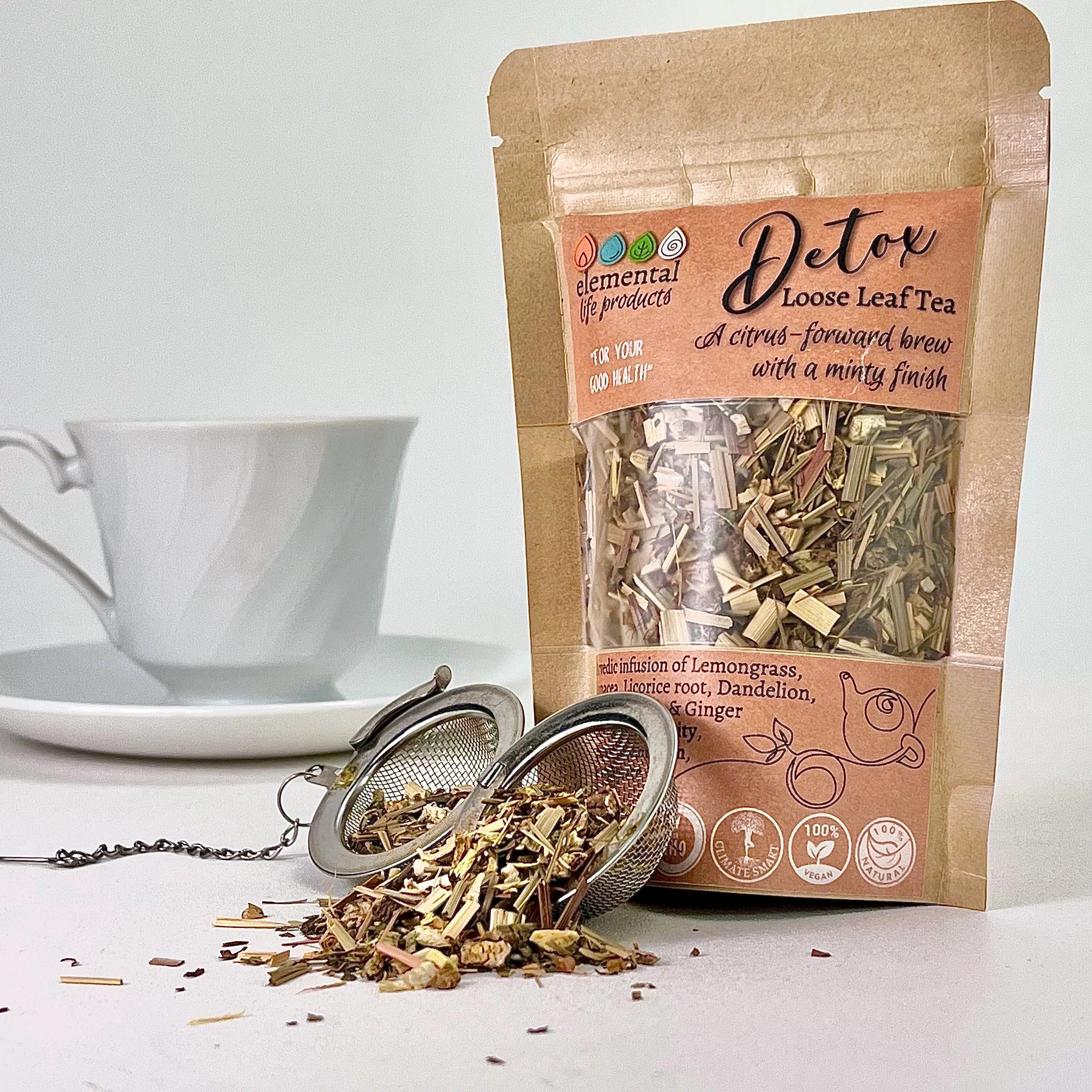 Dandelion root tea blend from Mayim Farm Alabama