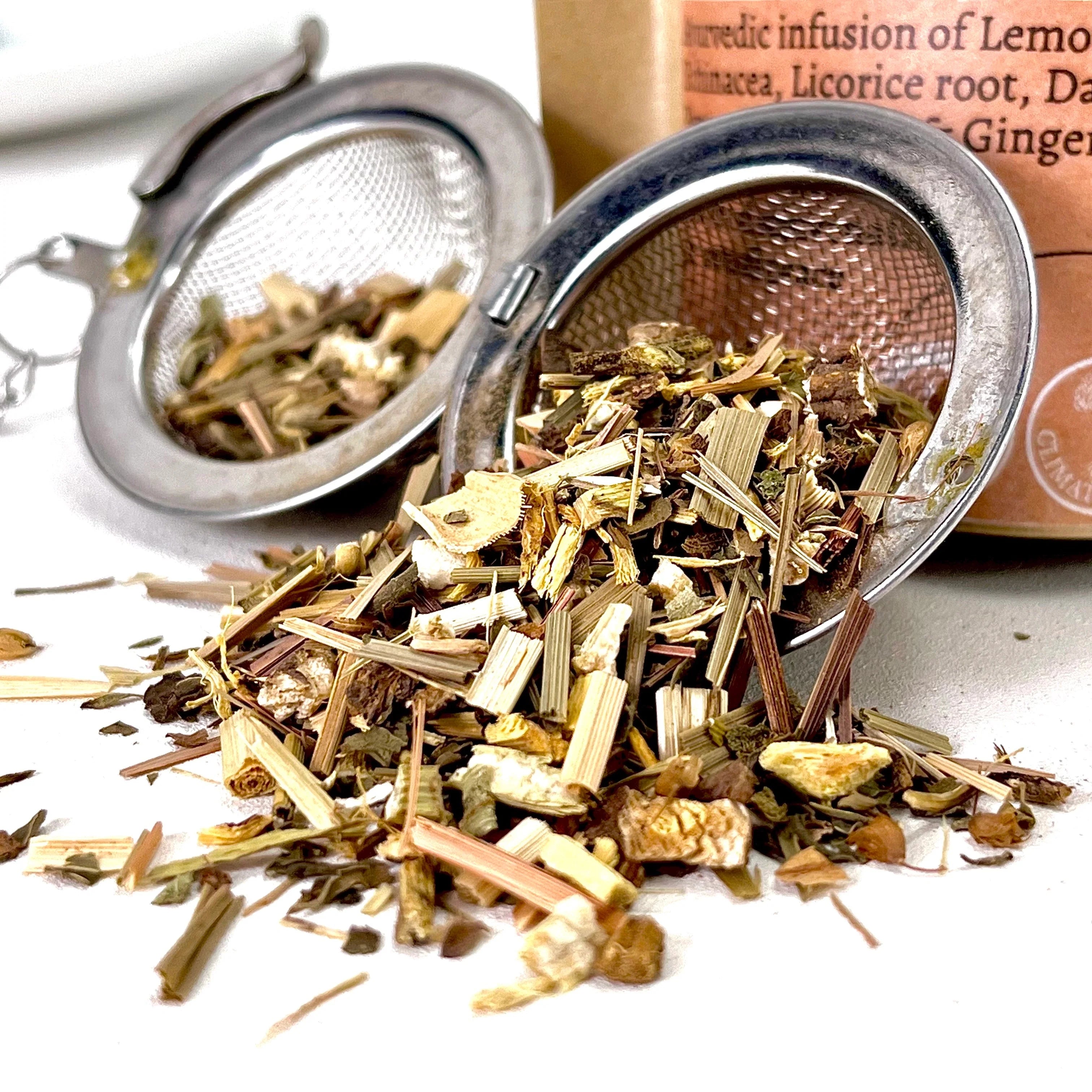 Mayim Farm dandelion root tea ingredients, traditional herbs