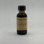 Elderberry Extract, 1 fl oz amber glass bottle, liquid herbal extract made at Mayim Farm in Opp, Alabama