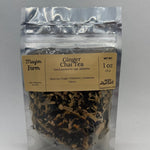 Ginger Chai Tea pouch front, loose black tea with ginger and whole spices, hand packed in Opp, Alabama