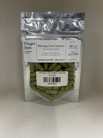 Moringa leaf powder capsules Alabama farm-grown from Mayim Farm