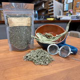Mullein Raspberry Leaf Tea from Mayim Farm, loose leaf mullein and red raspberry leaf