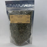 21 gram bag of Mullein Raspberry Leaf Tea with the Mayim Farm label