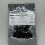 Dried poke berries package front, wild harvested by hand in south Alabama