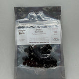 Dried poke berries package front, wild harvested by hand in south Alabama