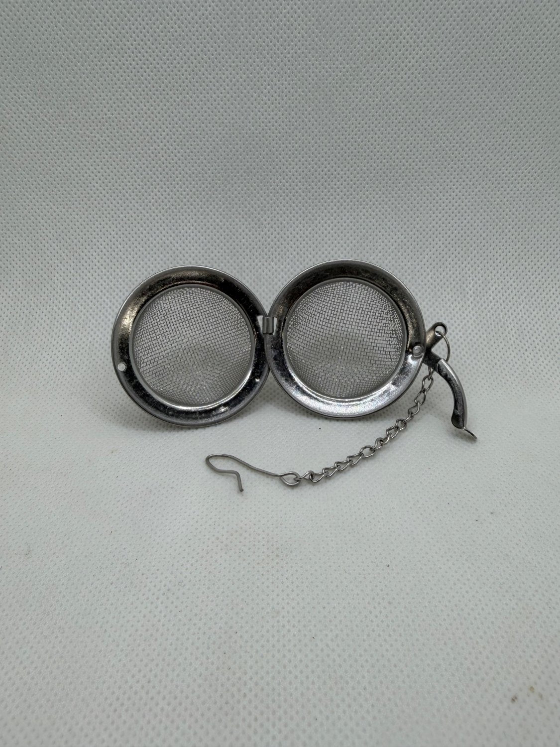 Tea ball strainer for loose leaf tea, sold at Mayim Farm in Opp, Alabama