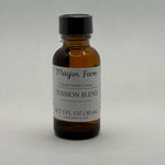 Tension Blend, 1 fl oz amber glass bottle, liquid herbal extract made at Mayim Farm in Opp, Alabama