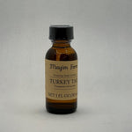 Turkey Tail Extract, 1 fl oz amber glass bottle, fruiting body extract made at Mayim Farm in Opp, Alabama