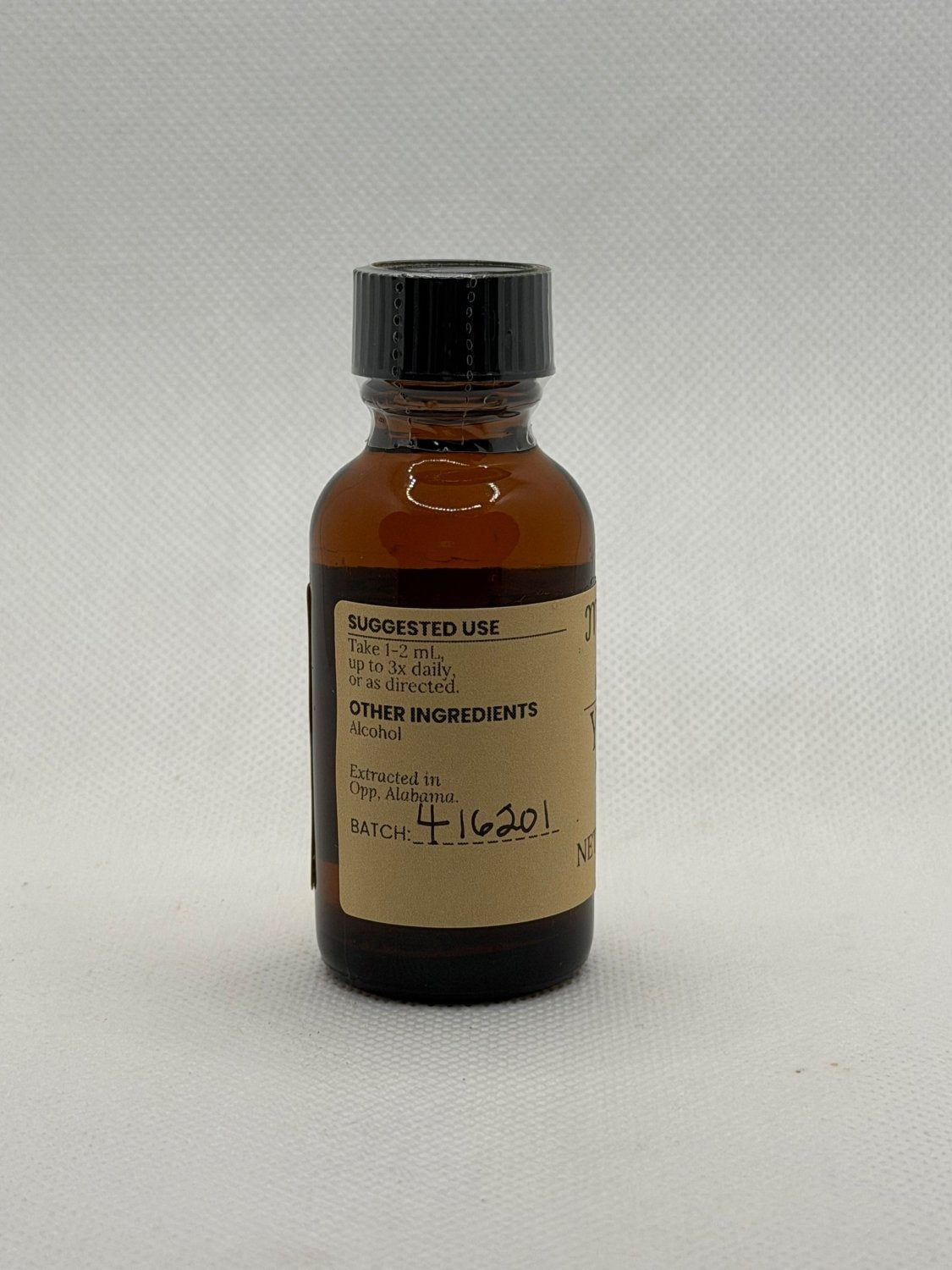 Yarrow Extract suggested use and other ingredients on the Mayim Farm bottle label