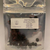 Dried poke berries wild harvested from Mayim Farm land in Alabama