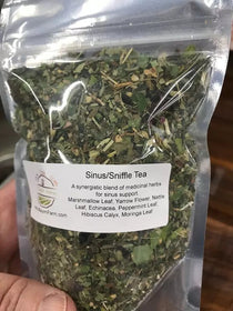 Sinus support herbal tea blend from Mayim Farm Alabama