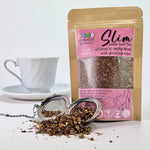 Slim herbal tea blend with tulsi rooibos and turmeric from Mayim Farm